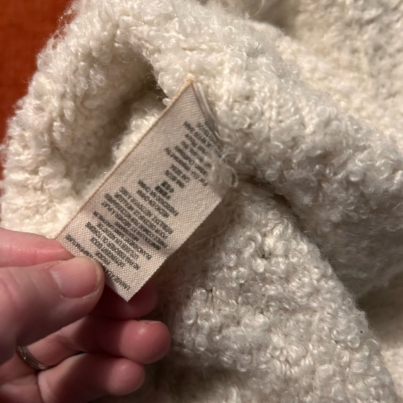 Free People Chanel Ivory Textured Sweater size medium - Picture 5 of 6